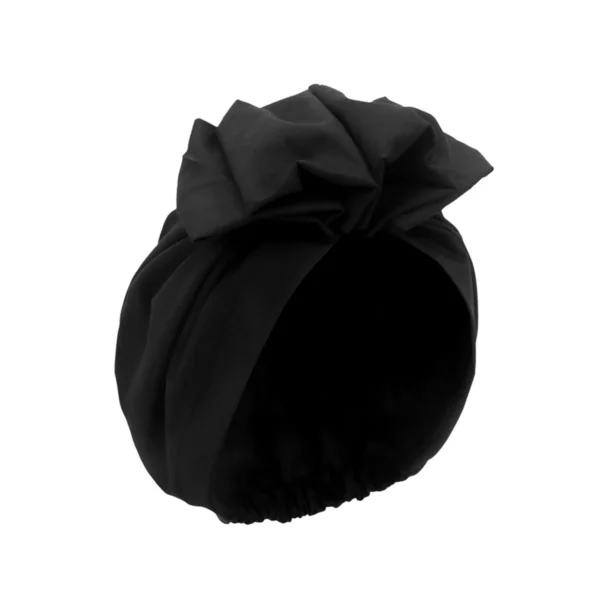 Turban femme luxe noir